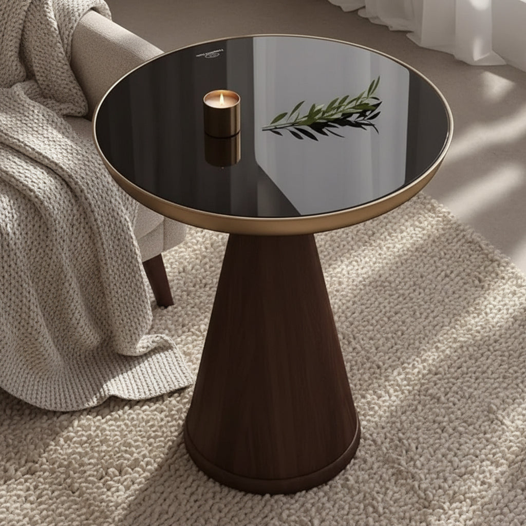 Solvaynne - Nordic Ronde Houten Salontafel Luxe Design