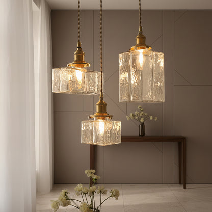 Oro Retro | Luxe Glazen Hanglamp – Gouden Accenten – Vintage Design